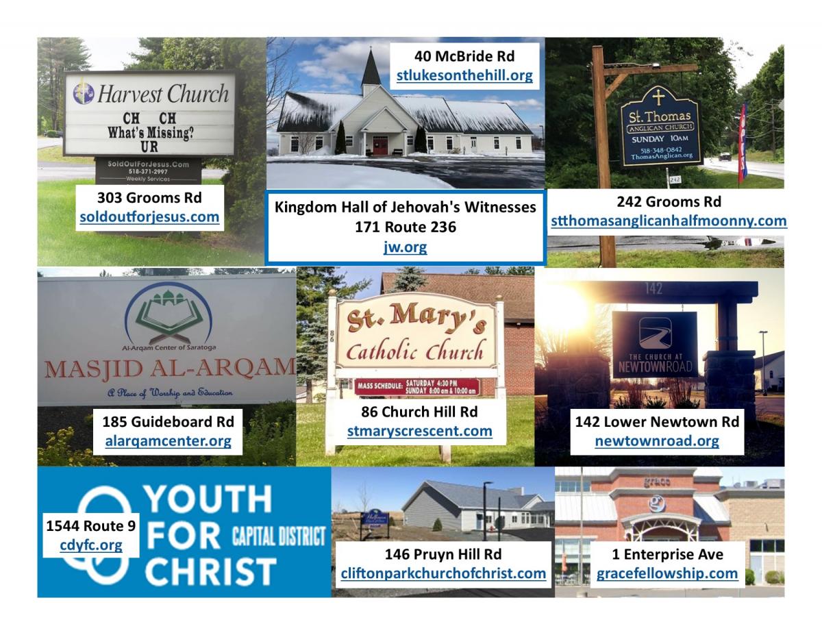 local places of worship