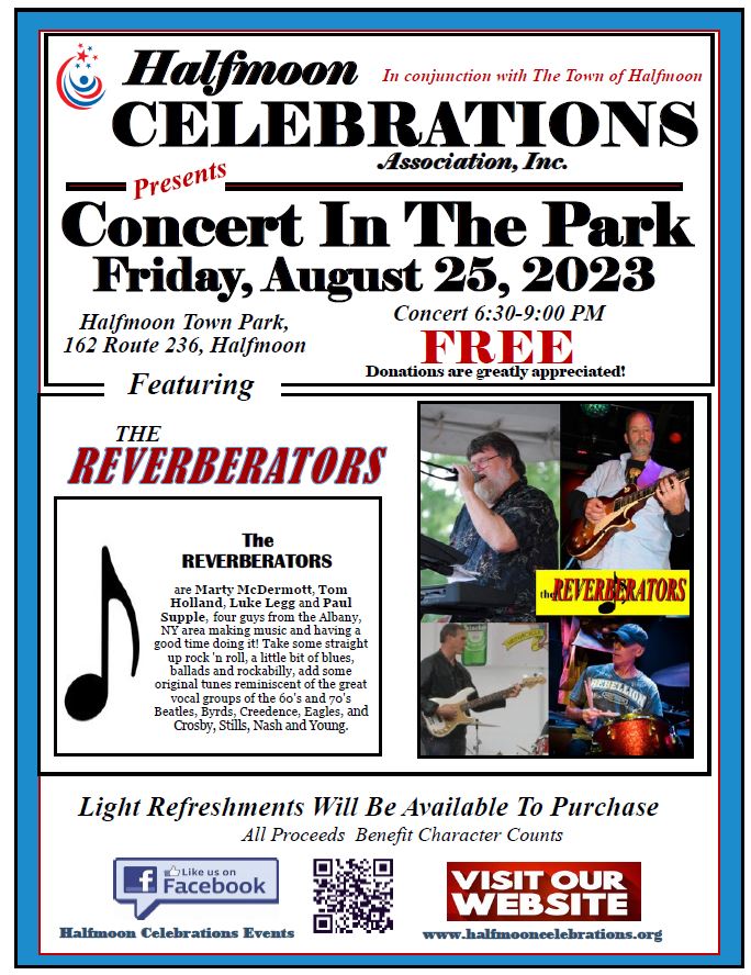CONCERT IN THE PARK 8/25/2023 6:30 TO 9:00 PM
