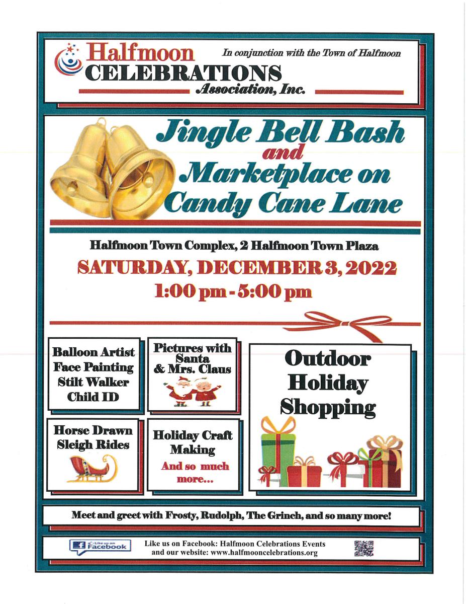 JINGLE BELL BASH AND MARKETPLACE ON CANDY CANE LANE 12/3/2022 1 TO 5 PM