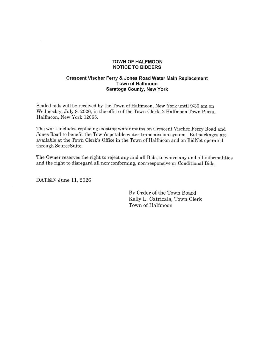BID OPENING CRESCENT VISCHER FERRY ROAD &amp; JONES ROAD