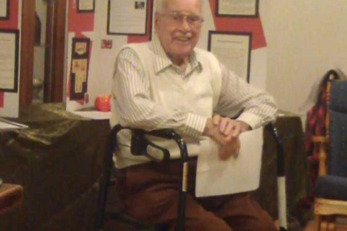 Al Mincher describing his experience in World War II and living in Halfmoon
