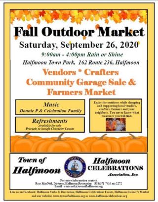 Fall Outdoor Market ~ September 26, 2020