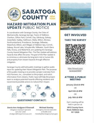 Saratoga County Hazard Mitigation Plan