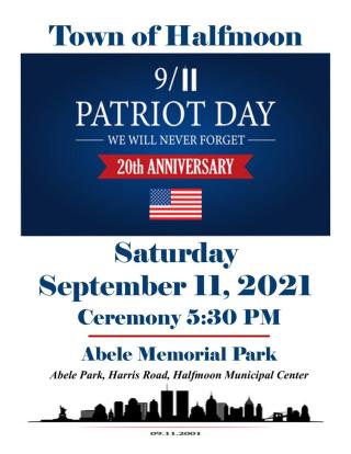Please join us  for a solemn Ceremony to mark the 20th Anniversary of 9/11